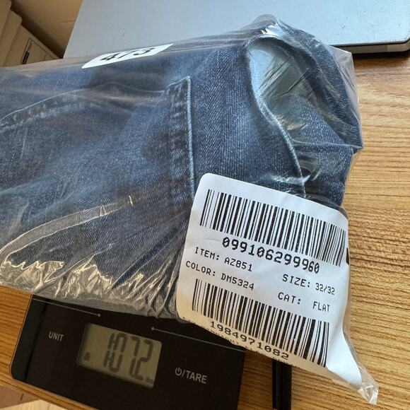 J.Crew Flex Jeans 32x32 Blue Denim Medium Stretch Straight Fit Zip Fly 5-Pocket - Picture 8 of 8